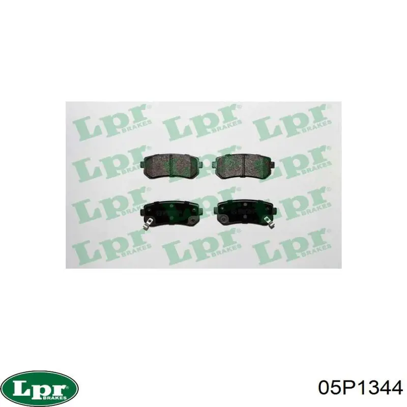 Задние тормозные колодки 05P1344 LPR