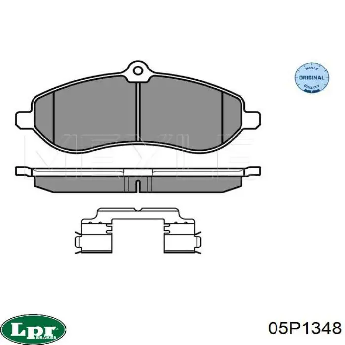 Передние тормозные колодки 05P1348 LPR