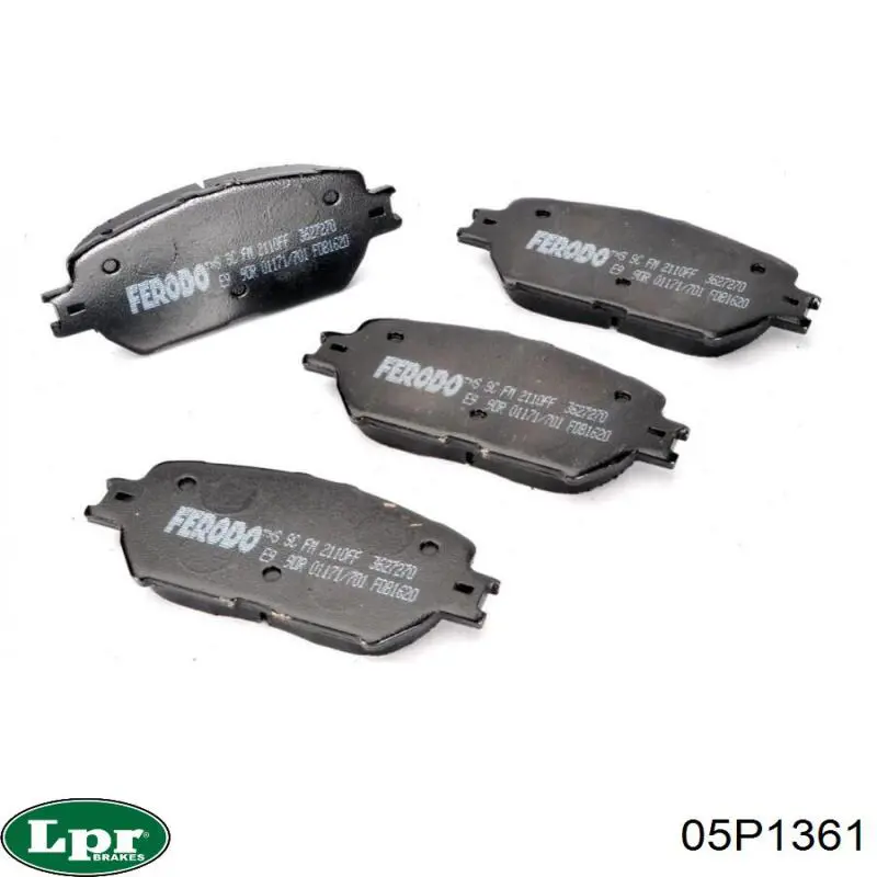 05P1361 LPR Колодки передние