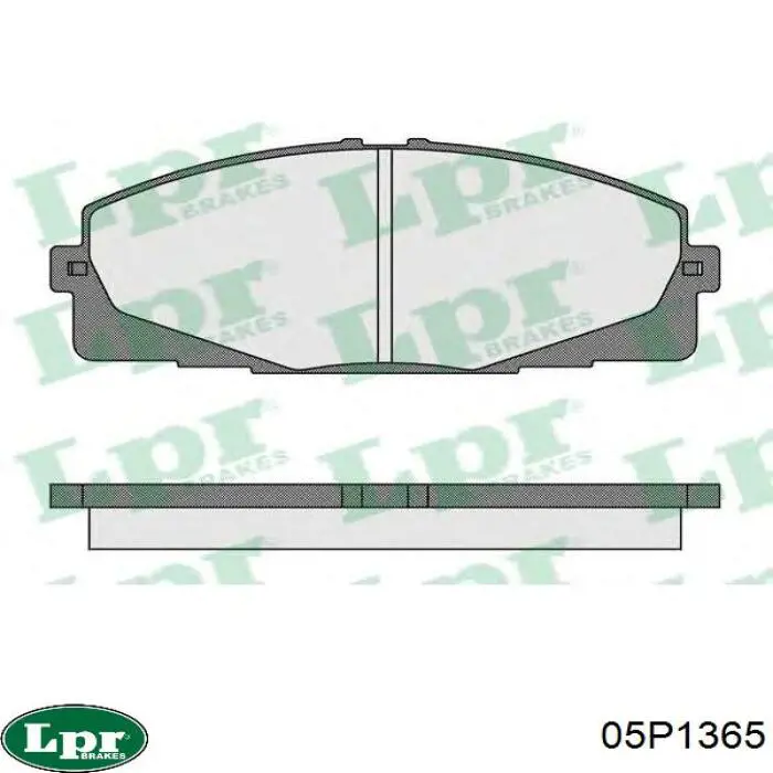 Колодки LPR 05P1365 цена, от 32.29 USD