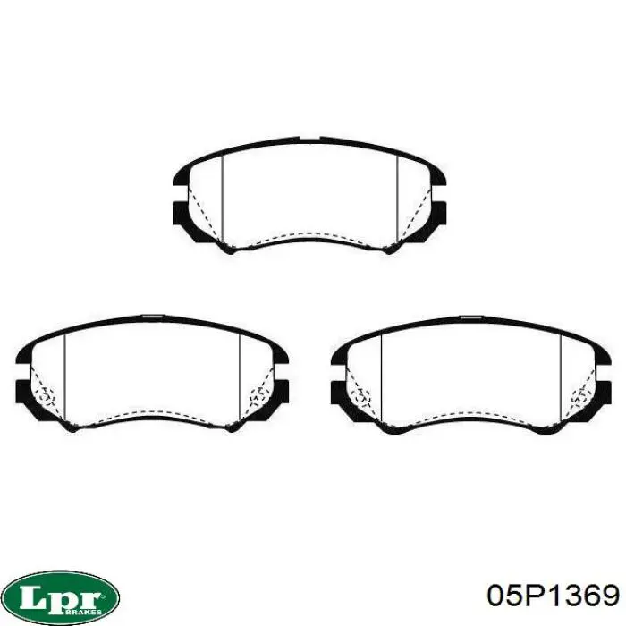 Тормозные колодки LPR 05P1369