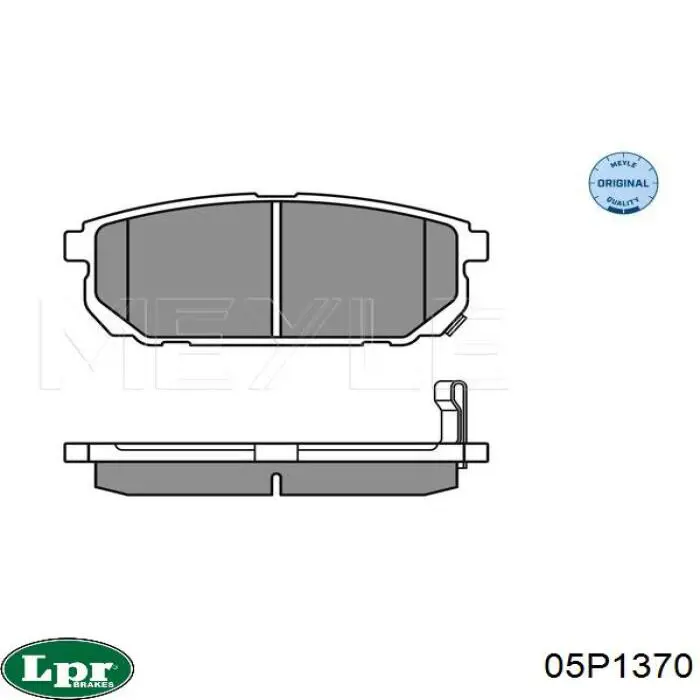 Задние тормозные колодки 05P1370 LPR