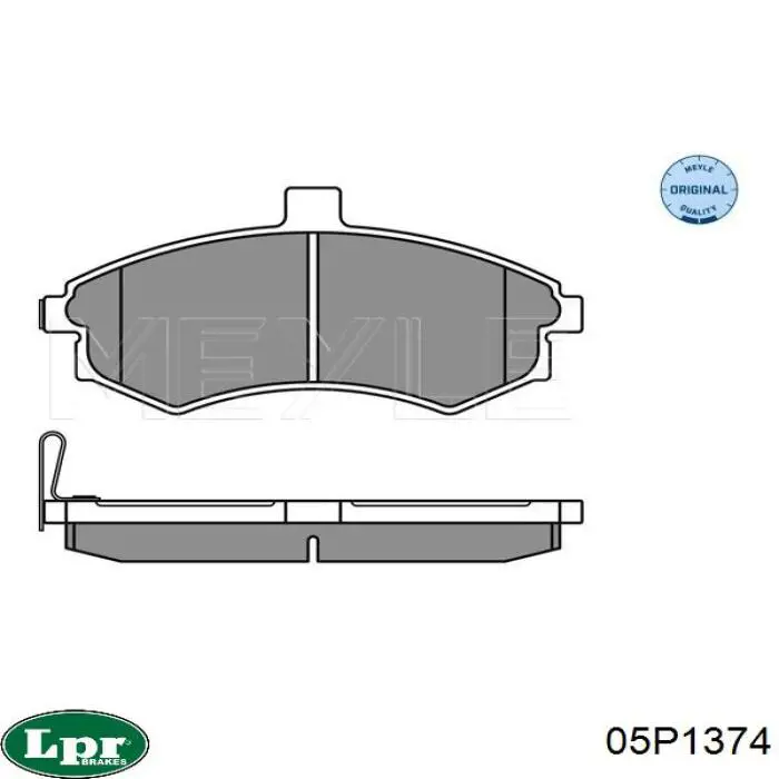 05P1374 LPR Колодки передние