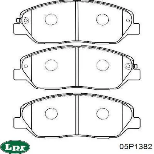 05P1382 LPR Колодки передние