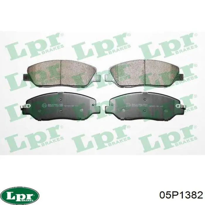 Передние тормозные колодки 05P1382 LPR