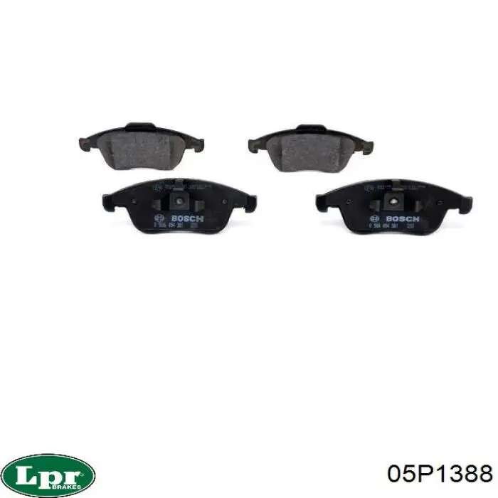 Купить 05P1388 LPR Колодки тормозные