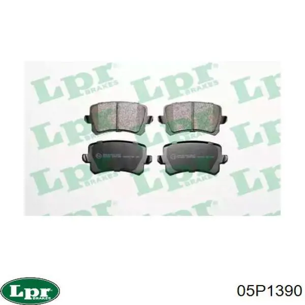 05P1390 LPR Колодки тормозные дисковые комплект