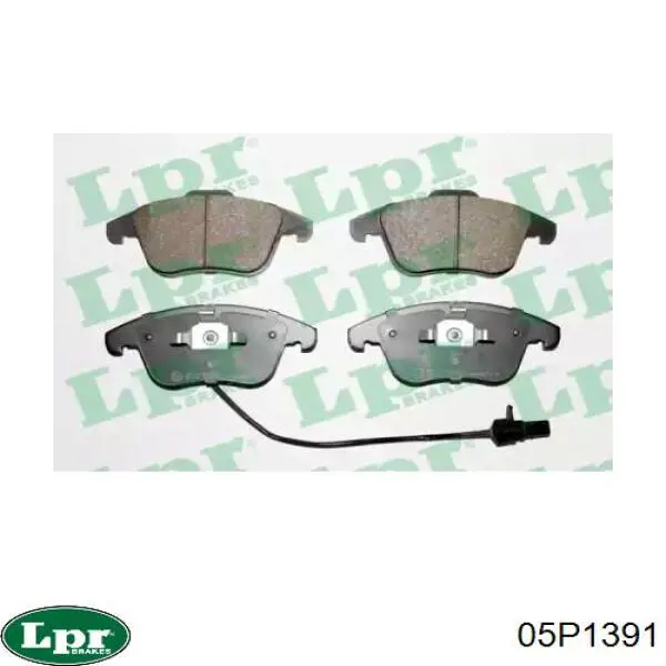 Передние тормозные колодки 05P1391 LPR