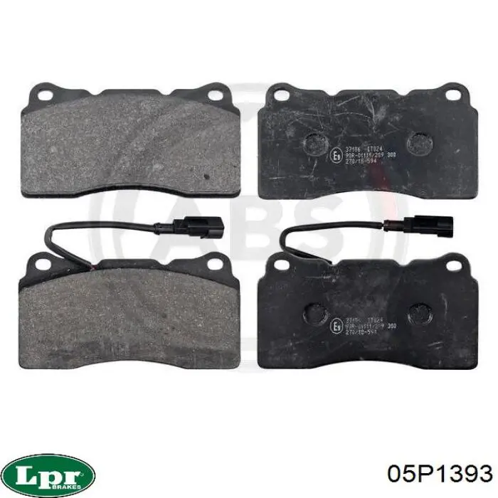 Передние тормозные колодки 05P1393 LPR