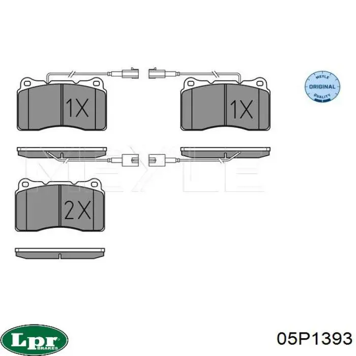 Тормозные колодки LPR 05P1393