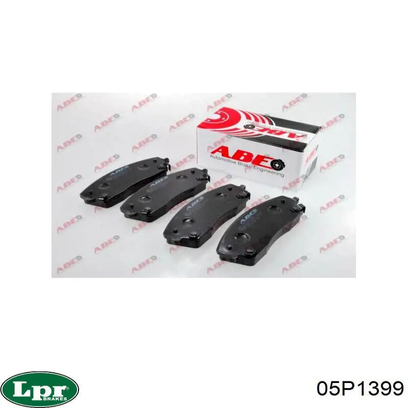 Передние тормозные колодки 05P1399 LPR