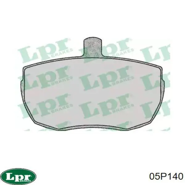 Колодки гальмівні передні, дискові 05P140 LPR