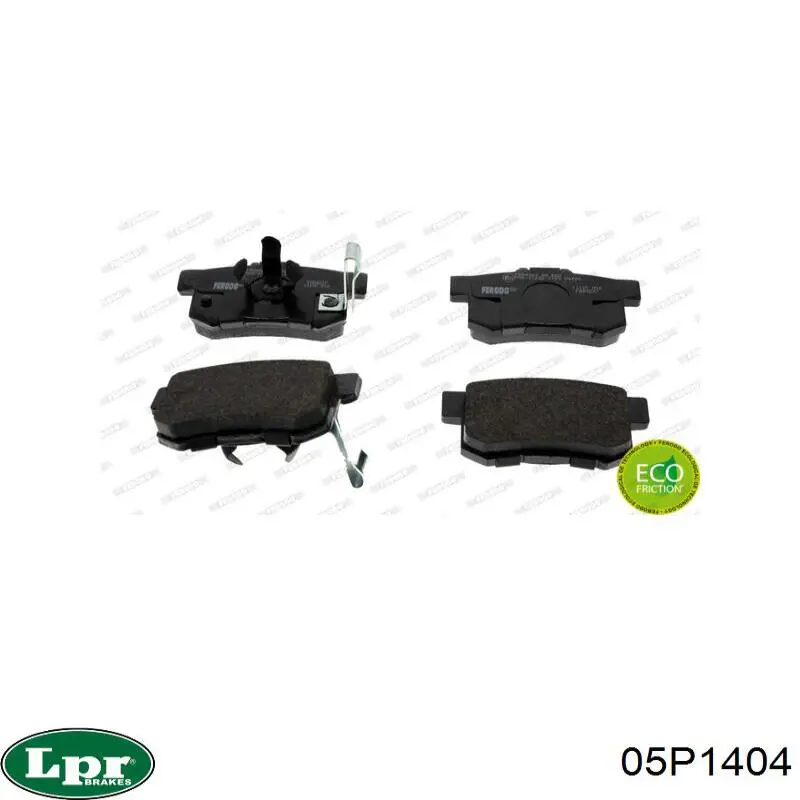 Задние тормозные колодки 05P1404 LPR