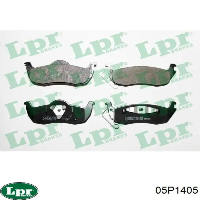 Купить 05P1405 LPR Колодки тормозные задние, дисковые