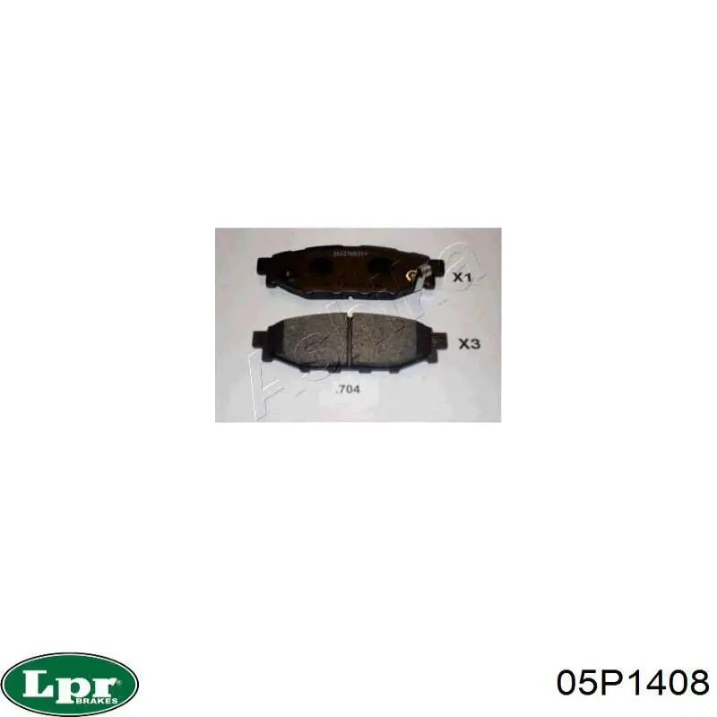 Задние дисковые колодки LPR 05P1408
