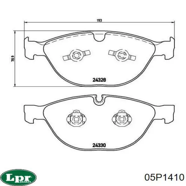05P1410 LPR Колодки передние