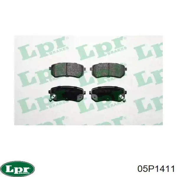 Купить 05P1411 LPR Колодки тормозные задние, дисковые