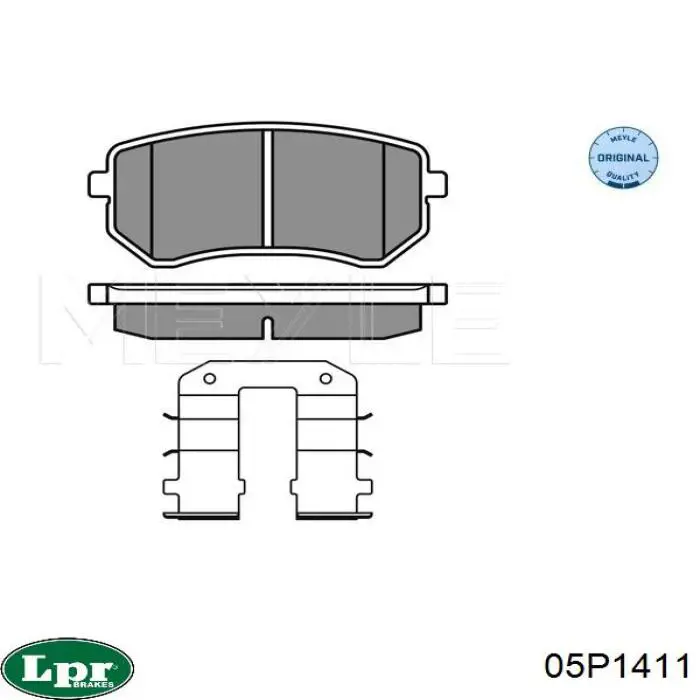 Задние тормозные колодки 05P1411 LPR