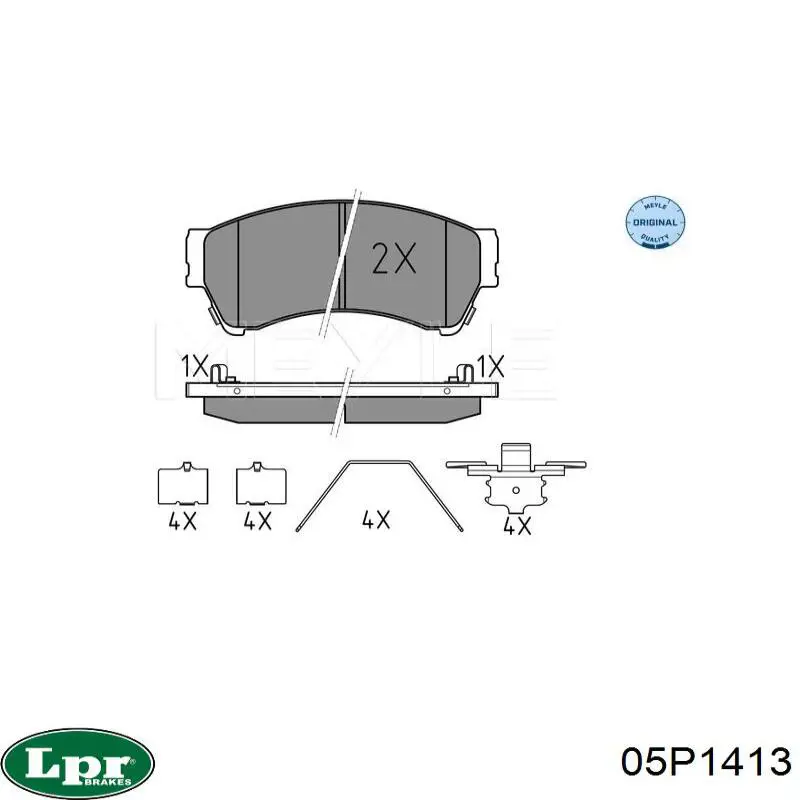 Тормозные колодки LPR 05P1413