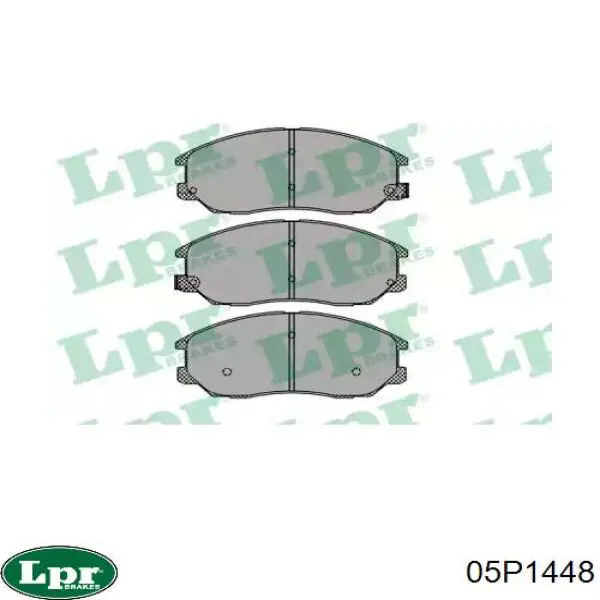 05P1448 LPR колодки тормозные передние дисковые