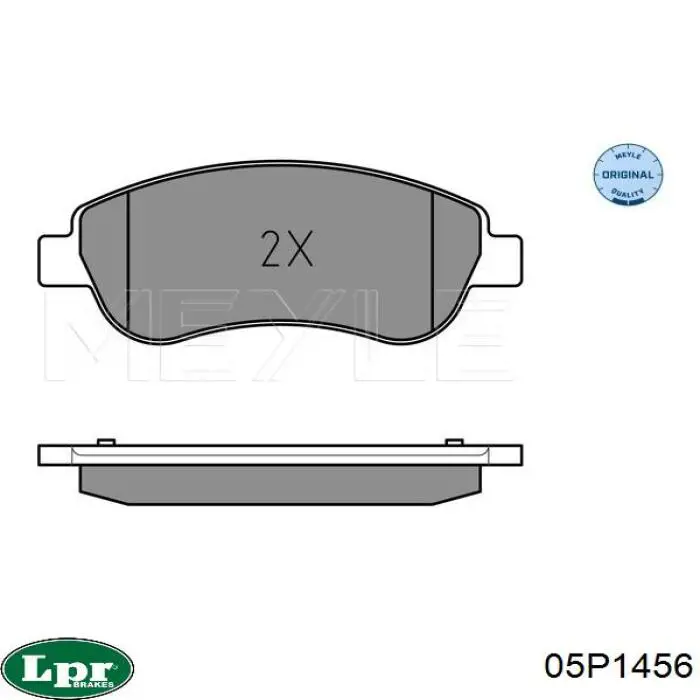 Передние тормозные колодки 05P1456 LPR