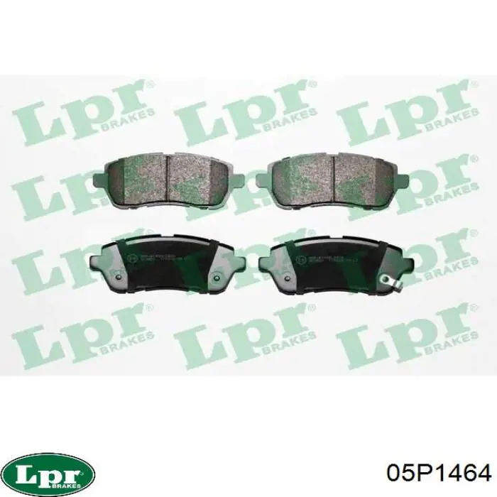 Передние тормозные колодки 05P1464 LPR