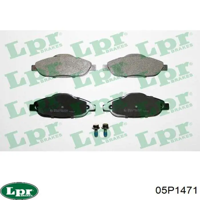 Передние тормозные колодки 05P1471 LPR