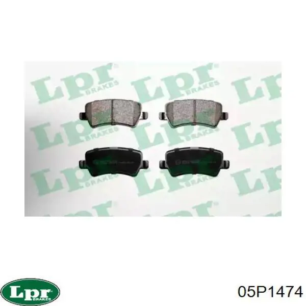 Задние дисковые колодки LPR 05P1474