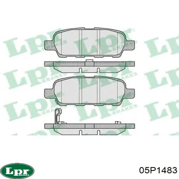 05P1483 LPR Колодки передние