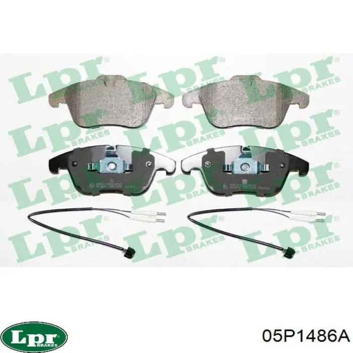 Передние тормозные колодки 05P1486A LPR