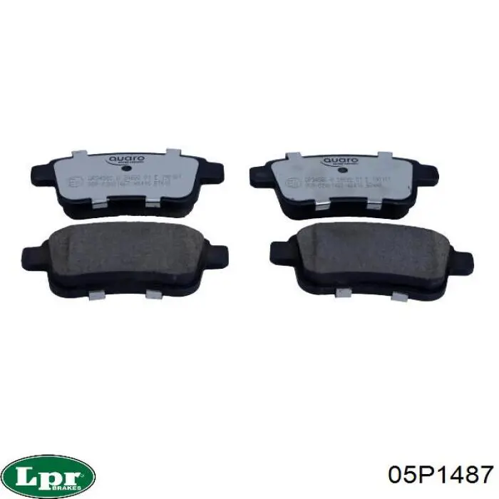 05P1487 LPR Колодки тормозные дисковые комплект