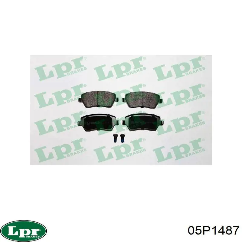 Колодки дисковые  LPR 05P1487 цена, от 14.60 USD