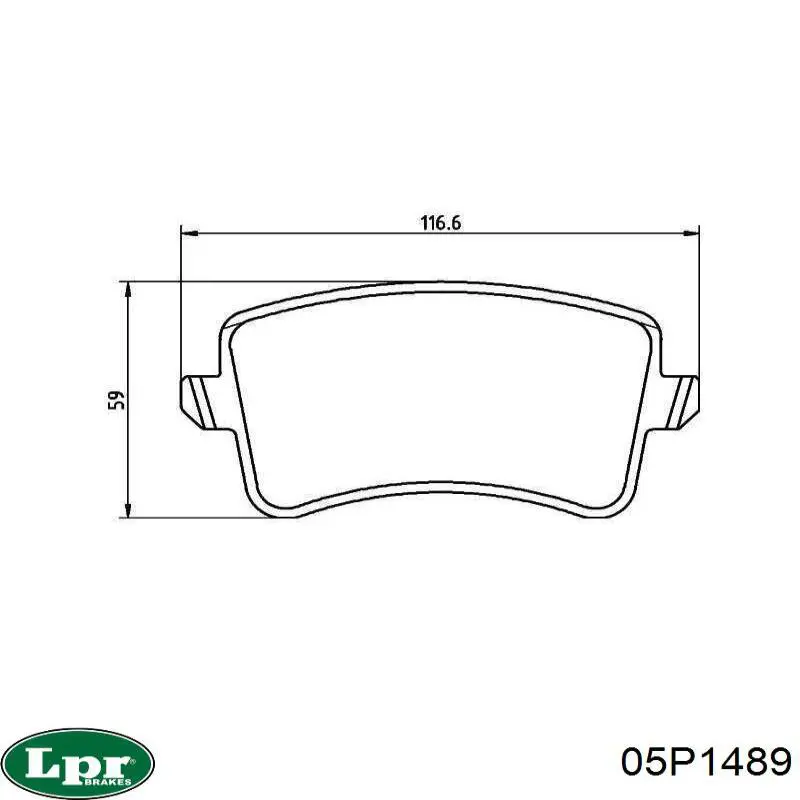 Колодки дисковые  LPR 05P1489 цена, от 21.63 USD
