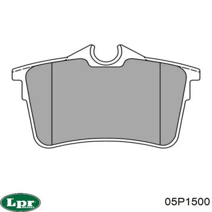 Задние тормозные колодки 05P1500 LPR
