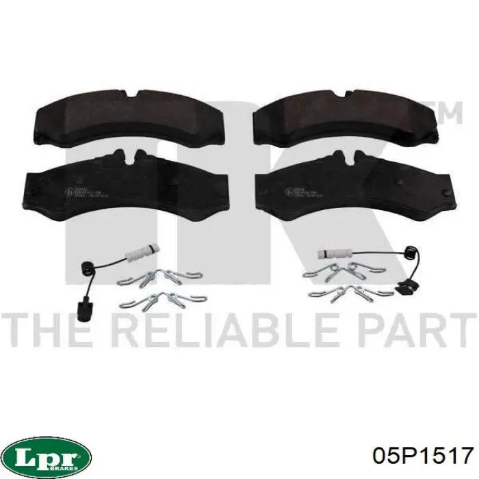 Передние тормозные колодки 05P1517 LPR