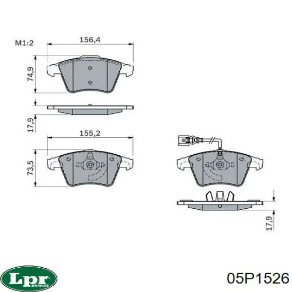 Колодки LPR 05P1526 цена, от 24.08 USD