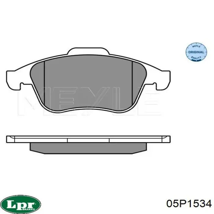 Тормозные колодки LPR 05P1534