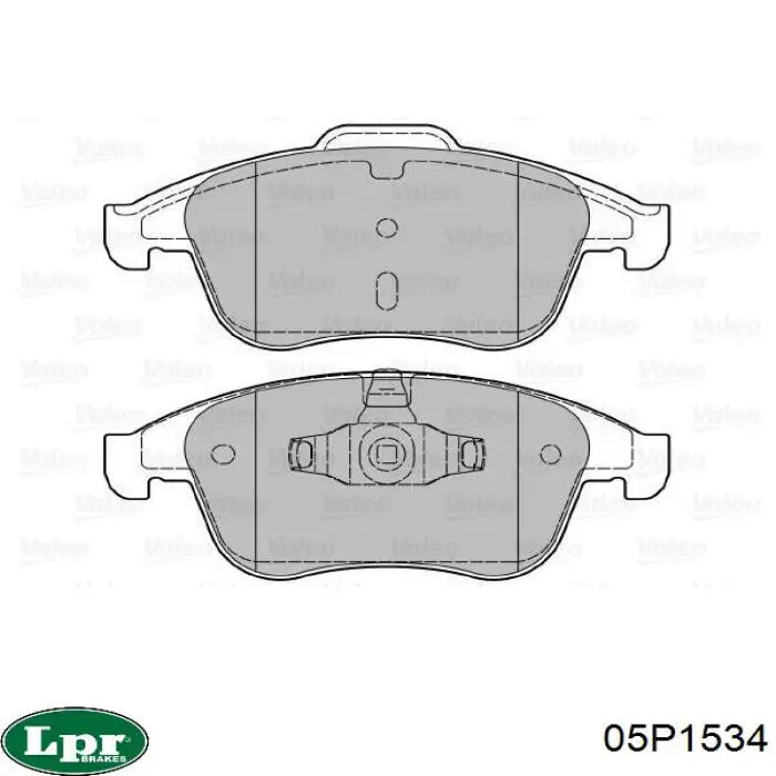 05P1534 LPR Колодки передние