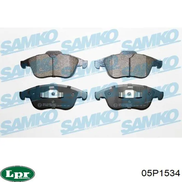 Передние тормозные колодки 05P1534 LPR