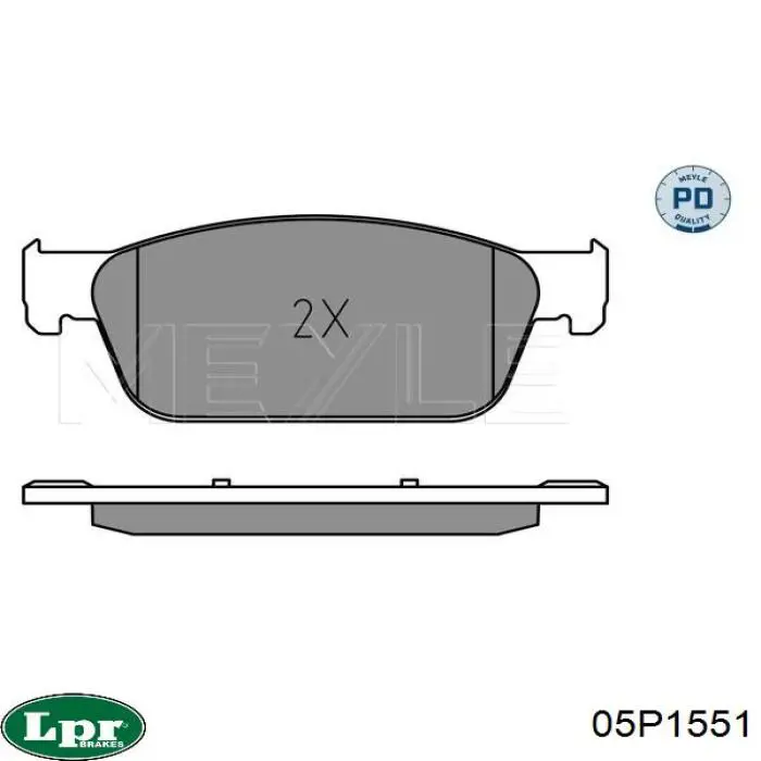 Колодки LPR 05P1551 цена, от 34.72 USD