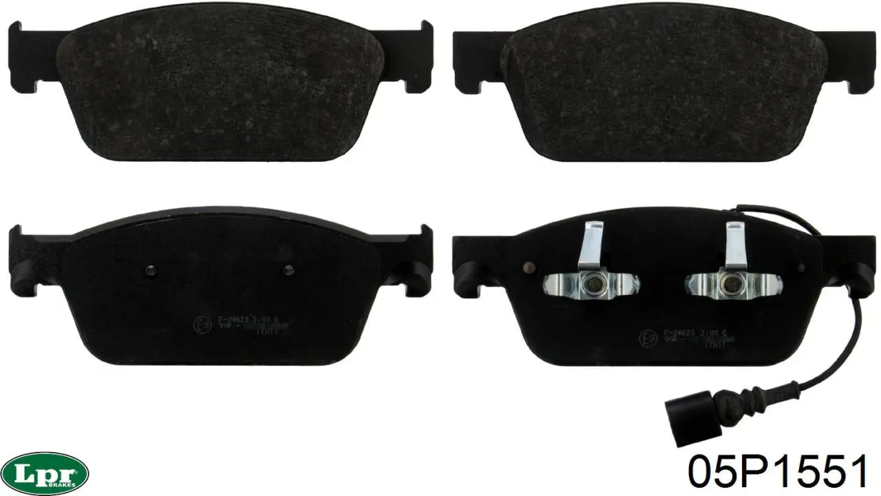 Передние тормозные колодки 05P1551 LPR