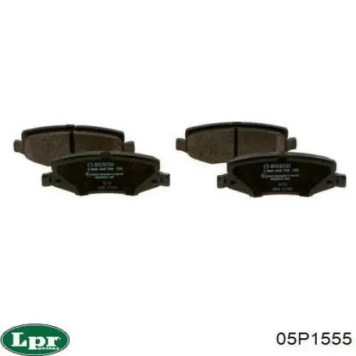 Задние тормозные колодки 05P1555 LPR