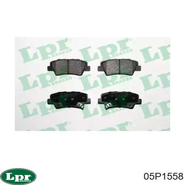Задние тормозные колодки 05P1558 LPR