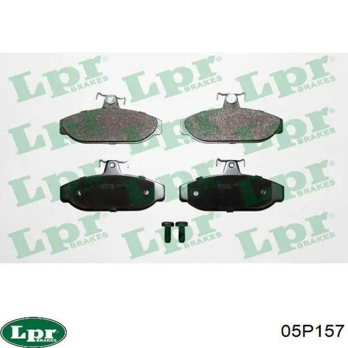 05P157 LPR колодки тормозные передние дисковые
