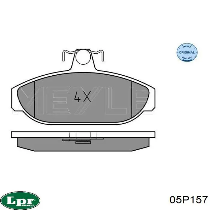 Колодки LPR 05P157 цена, от 18.31 USD