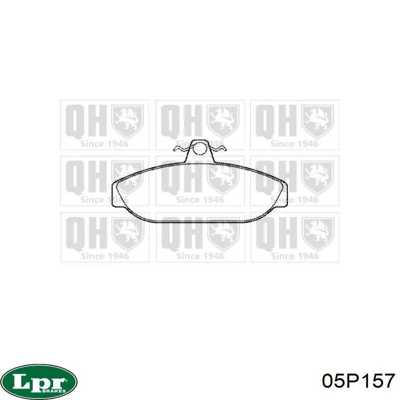 Купить 05P157 LPR Колодки тормозные