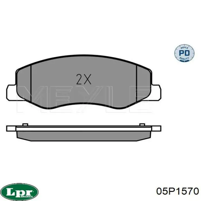 Колодки дисковые  LPR 05P1570 цена, от 27.08 USD