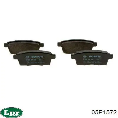 Задние тормозные колодки 05P1572 LPR