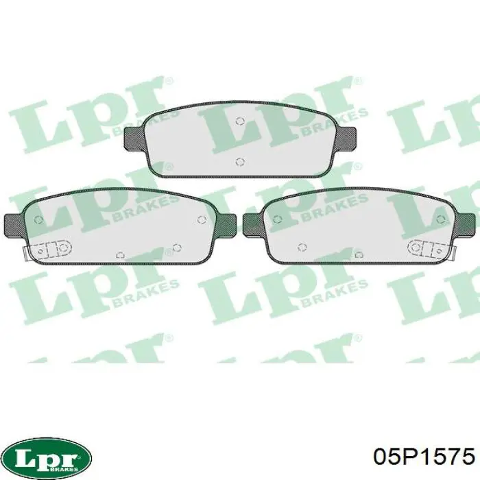 Задние дисковые колодки LPR 05P1575
