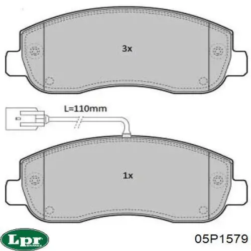 Колодки LPR 05P1579 цена, от 27.72 USD